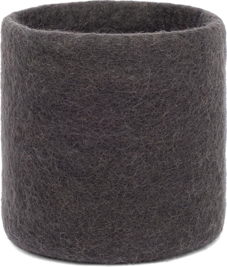 Red felt basket