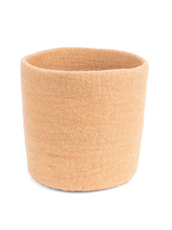 Light beige felt basket