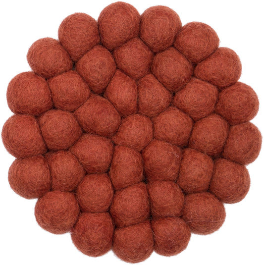Lora pattern round felt ball