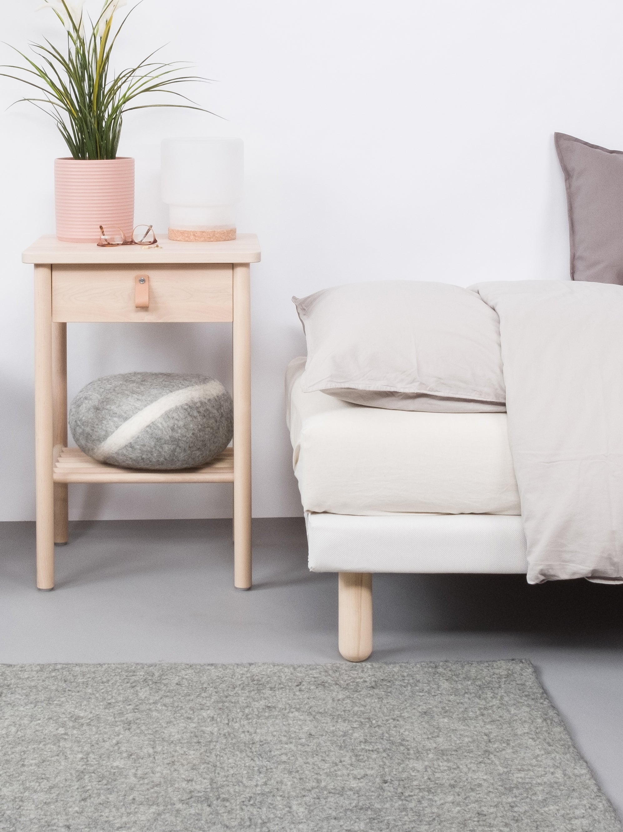 Myfelt Carl – Mini Pietra In Feltro Grigio, Lana Vergine 100%, Fatto A Mano In Nepal, Design Berlinese, Impermeabile E Antimacchia